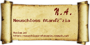 Neuschloss Atanázia névjegykártya